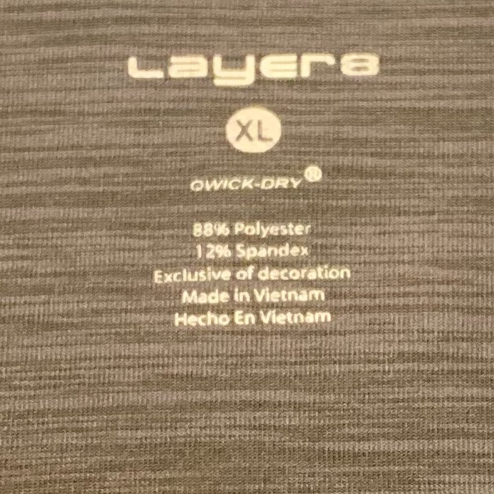 EUC LAYER 8 Qwick Dry Women's 1/4 Zip Pullover XL Light Olive (Almost Gray) - Picture 8 of 15
